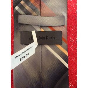 New NWT Calvin Klein Silk Extra Long Tie Dress Business